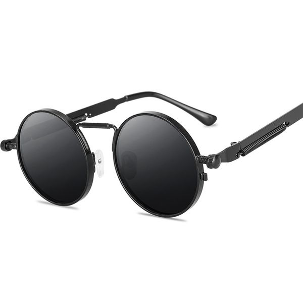 retro round sunglasses men women brand designer punk style windproof metal frame vintage sun glasses, White;black
retro round sunglasses men women brand designer punk style windproof metal frame vintage sun glasses, White;black