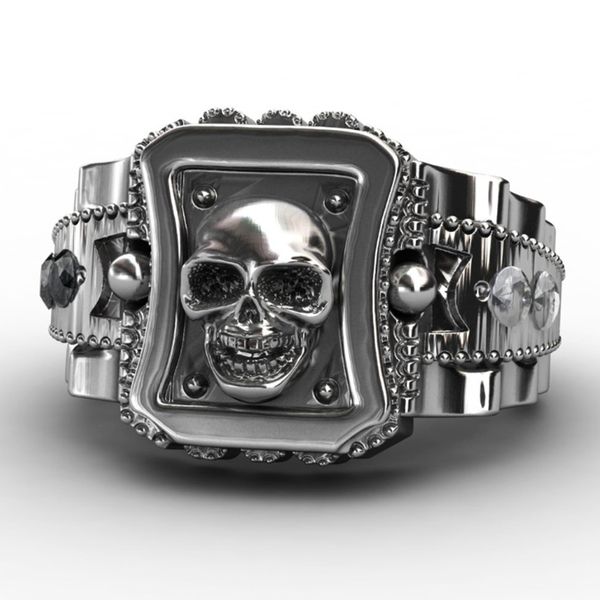 men rings punk europe americatrendy skull black hip hip rings jewelry male fashion punk rock accessories anillo hombre bijoux, Golden;silver
men rings punk europe americatrendy skull black hip hip rings jewelry male fashion punk rock accessories anillo hombre bijoux, Golden;silver