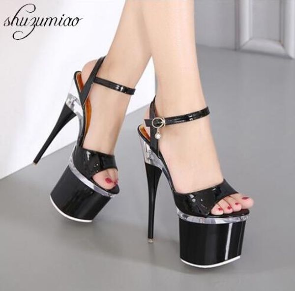 steel tube dancing shoes women 2020 summer new high heel peep toe sandals 18cm thick the bottom waterproof 8.5cm nightclub shoe, Black
steel tube dancing shoes women 2020 summer new high heel peep toe sandals 18cm thick the bottom waterproof 8.5cm nightclub shoe, Black