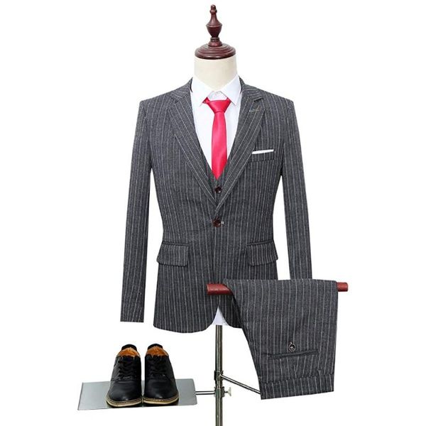 brand men business dinner suits stripe slim fit wedding male groom tuxedos suit prom jacket+pants+vest, White;black
brand men business dinner suits stripe slim fit wedding male groom tuxedos suit prom jacket+pants+vest, White;black