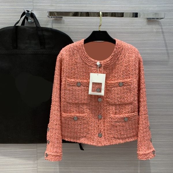 runway design retro tweed jacket women solid o-neck single breasted elegant coat outwear flower print lining s107, Black;brown
runway design retro tweed jacket women solid o-neck single breasted elegant coat outwear flower print lining s107, Black;brown