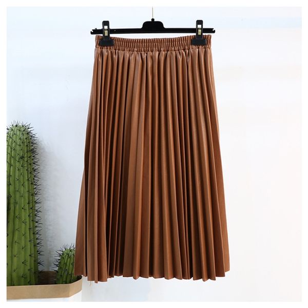 pu skirt women 2020 autumn winter midi long korean elegant pleated high waist leather skirt female a line office, Black
pu skirt women 2020 autumn winter midi long korean elegant pleated high waist leather skirt female a line office, Black