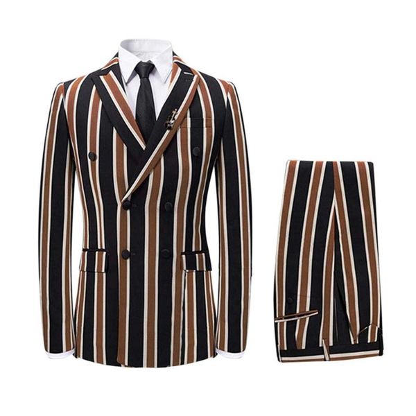 men stripped suit business wear blazer suits men casual double breasted coat slim fit long pants +jacket 3 piece set xs-5xl, White;black
men stripped suit business wear blazer suits men casual double breasted coat slim fit long pants +jacket 3 piece set xs-5xl, White;black