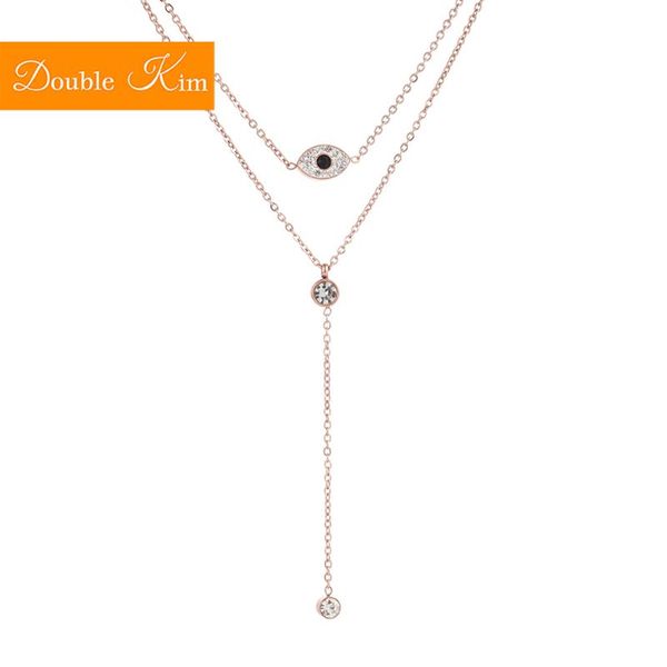 eye of the devil pendant necklace titanium stainless steel rose gold chain necklace inlaid zircon fashion trendy women jewelry, Silver
eye of the devil pendant necklace titanium stainless steel rose gold chain necklace inlaid zircon fashion trendy women jewelry, Silver