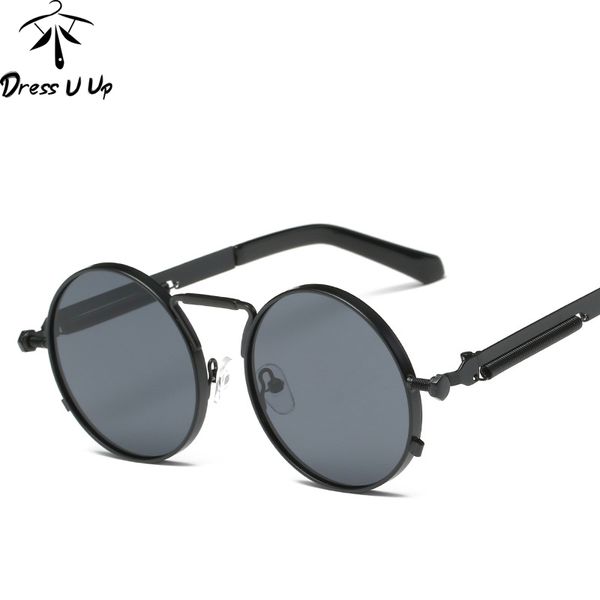 dressuup new color steampunk men women sunglasses round metal retro vintage women sun glasses brand designer men's glasses uv400, White;black
dressuup new color steampunk men women sunglasses round metal retro vintage women sun glasses brand designer men's glasses uv400, White;black