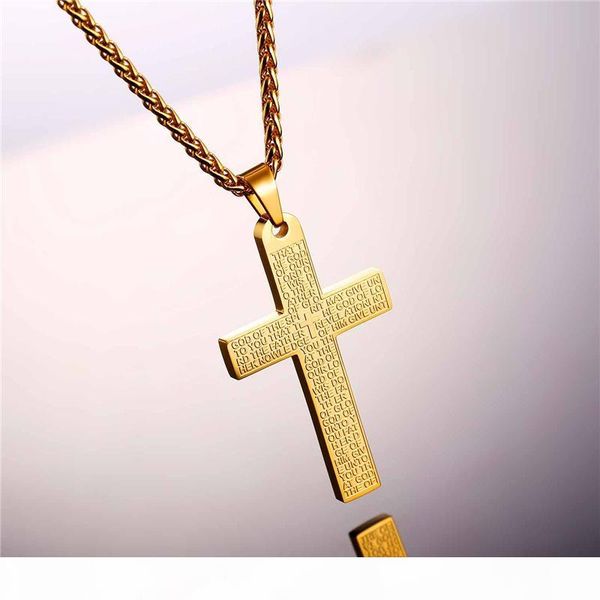 bible cross necklaces pendants stainless steel bible verse latin cross jewelry for women men, Silver
bible cross necklaces pendants stainless steel bible verse latin cross jewelry for women men, Silver