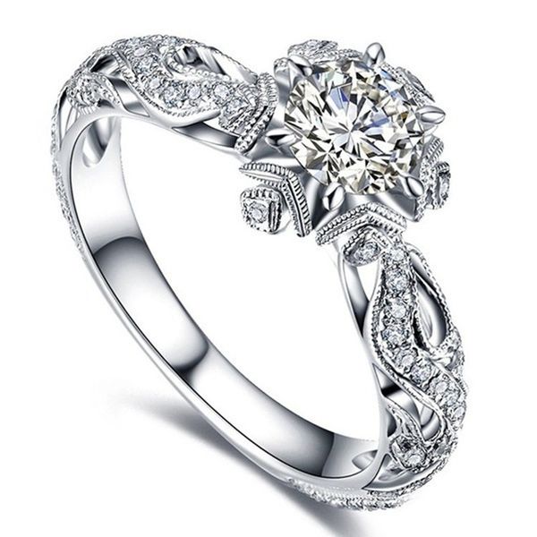 exquisite 0.8ct white sapphire diamond ring women 925 sterling silver gemstone rings bride engagement wedding jewelry anniversary gift, Golden;silver
exquisite 0.8ct white sapphire diamond ring women 925 sterling silver gemstone rings bride engagement wedding jewelry anniversary gift, Golden;silver