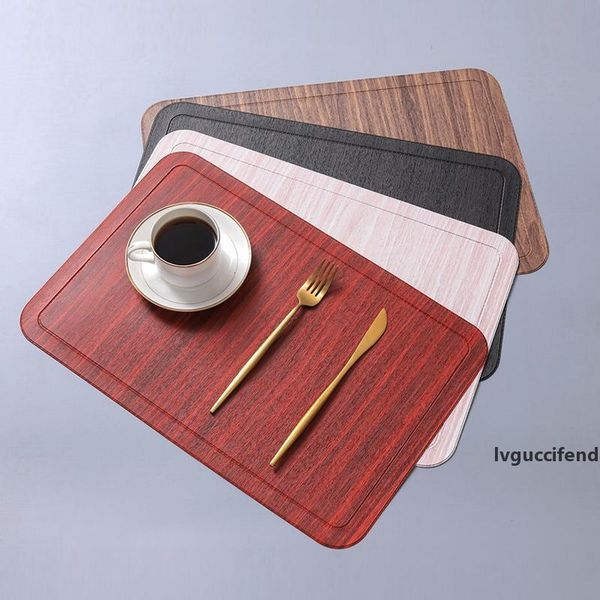 45x30cm imitation wood grain placemat pu leather pad for dining table mat heat insulation non slip placemats bowl coaster 
45x30cm imitation wood grain placemat pu leather pad for dining table mat heat insulation non slip placemats bowl coaster