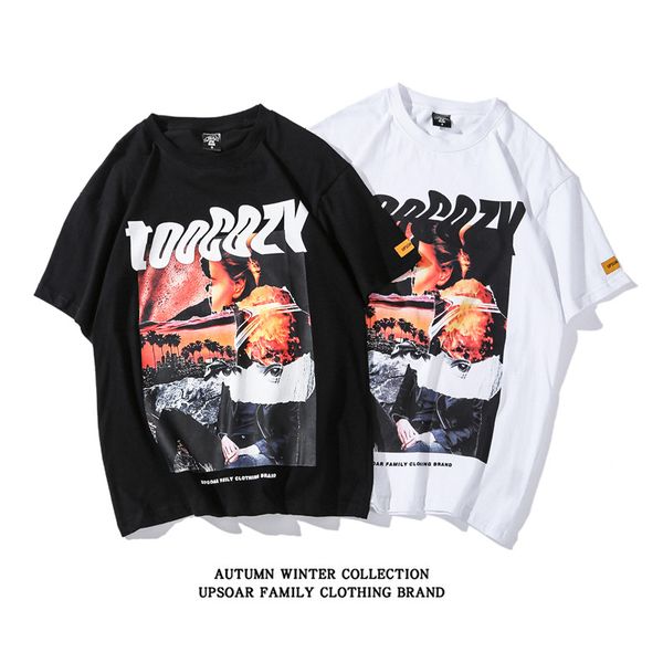 european and american street hip hop hip hop women's trend hiphop loose bf style short sleeve t-shirt for men and women, White;black
european and american street hip hop hip hop women's trend hiphop loose bf style short sleeve t-shirt for men and women, White;black