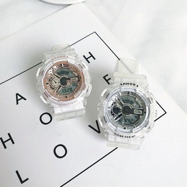ungdq double display watch electronic digital male and female students middle school girlfriends lovers transparent waterproof pointer digit, Blue
ungdq double display watch electronic digital male and female students middle school girlfriends lovers transparent waterproof pointer digit, Blue