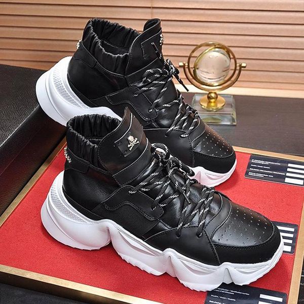 

fashion men casual shoes style platform sneakers chaussures de sport pour hommes with origin box hi -sneakers monster 0 .2 fast delivery, Black