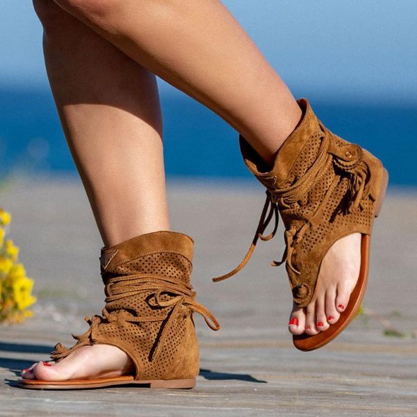 women retro sandals hollow out gladiator ladies clip toe vintage boots casual tassel rome summer woman shoes, Black
women retro sandals hollow out gladiator ladies clip toe vintage boots casual tassel rome summer woman shoes, Black