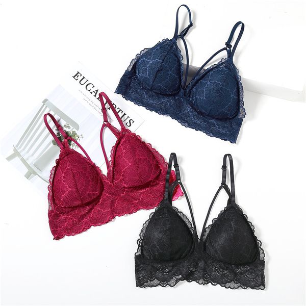 bras comfortable padded crop women wire underwear lace bralette lingerie push up floral, Red;black
bras comfortable padded crop women wire underwear lace bralette lingerie push up floral, Red;black
