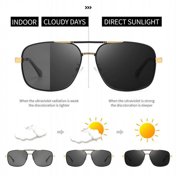 sunglasses night vision polarized rays men day and driving fishing glasses sun uv400 pochromic discoloration, White;black
sunglasses night vision polarized rays men day and driving fishing glasses sun uv400 pochromic discoloration, White;black