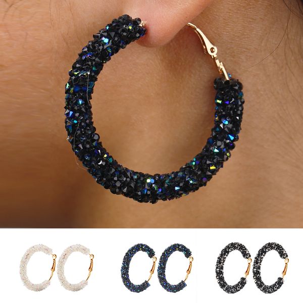bohemian fashion charm crystal hoop earrings geometric round rhinestone big circle statement earring for women wedding gifts hz, Golden;silver
bohemian fashion charm crystal hoop earrings geometric round rhinestone big circle statement earring for women wedding gifts hz, Golden;silver