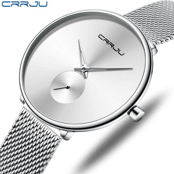 crrju women's watches 2020 luxury ladies watch fashion minimalist waterproof slim band watches for women, Slivery;brown
crrju women's watches 2020 luxury ladies watch fashion minimalist waterproof slim band watches for women, Slivery;brown