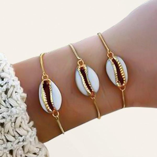 1 pcs new style wholesale gold color shell bracelet adjustable fashionable chain bracelet for women, Black
1 pcs new style wholesale gold color shell bracelet adjustable fashionable chain bracelet for women, Black
