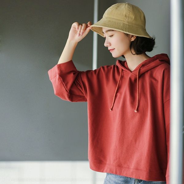 2019 autumn new korean style simple hipster all-match basic solid t-shirt sweater color hooded sweater women's t-shirt fashion, Black
2019 autumn new korean style simple hipster all-match basic solid t-shirt sweater color hooded sweater women's t-shirt fashion, Black