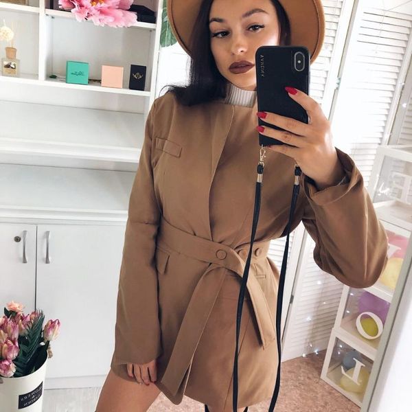 2020 spring blazer women viantge lace-up jacket western style elegant ladies blazer chic belt design, White;black
2020 spring blazer women viantge lace-up jacket western style elegant ladies blazer chic belt design, White;black
