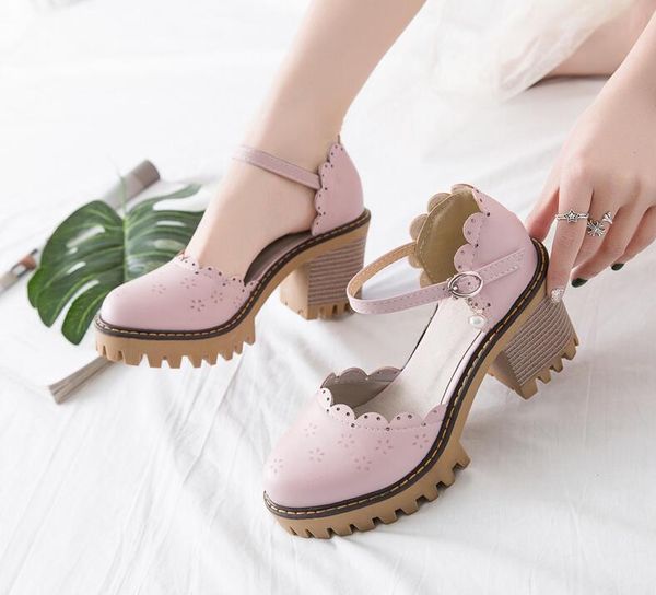 korean harajuku style round head japanese mori girl vintage cutout heavy-bottomed coarse heel large size 33-43 lolita shoes, Black
korean harajuku style round head japanese mori girl vintage cutout heavy-bottomed coarse heel large size 33-43 lolita shoes, Black