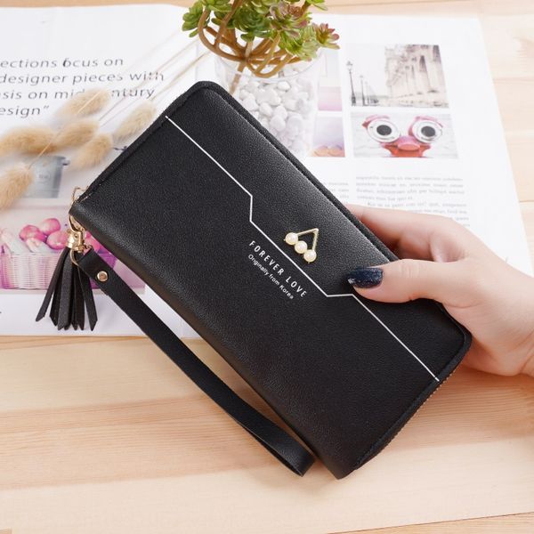 2020 new hand wallet women's long zipper korean fashion hand coin purse large capacity mobile phone handbag mobile phone bag bag, White
2020 new hand wallet women's long zipper korean fashion hand coin purse large capacity mobile phone handbag mobile phone bag bag, White