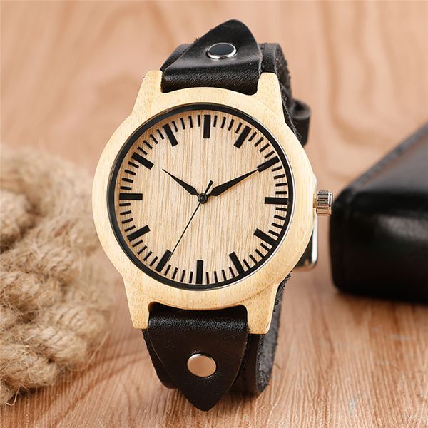 steampunk handmade bamboo wristwatch brown/black leather band natural wood watch men women wooden watch quartz analog display gift, Slivery;brown
steampunk handmade bamboo wristwatch brown/black leather band natural wood watch men women wooden watch quartz analog display gift, Slivery;brown