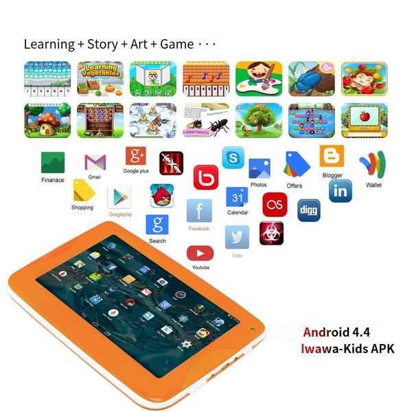 a33-86v kids tablet pc 7inch компьютер ёмкость quad core android двойная камера 4gb / 512mb wifi facebook дети чёрный школа gife q8 dhl
a33-86v kids tablet pc 7inch компьютер ёмкость quad core android двойная камера 4gb / 512mb wifi facebook дети чёрный школа gife q8 dhl