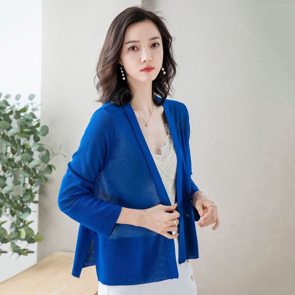 ppqez ice silk summer new korean style fashion casual solid color thin swing split short women's knitwear knitwear knitted shirt sunscr, White
ppqez ice silk summer new korean style fashion casual solid color thin swing split short women's knitwear knitwear knitted shirt sunscr, White