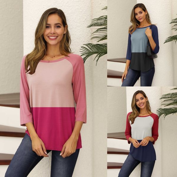 qkbvs new women's nine-quarter sleeve round neck loose color matching 20283 new women's t-shirt nine-quarter sleeve round neck loo, White
qkbvs new women's nine-quarter sleeve round neck loose color matching 20283 new women's t-shirt nine-quarter sleeve round neck loo, White