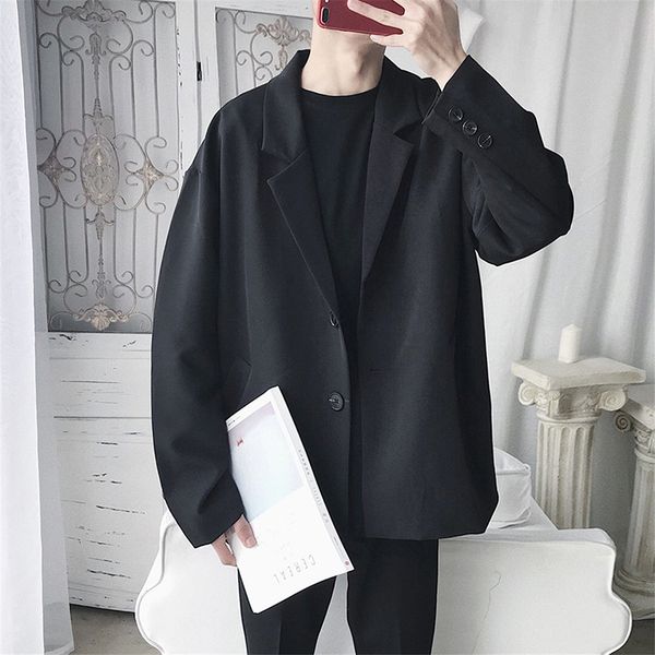 men's suits & blazers 2021 autumn leisure loose coat outerwear single western clothes suit jackets black/grey casual m-2xl, White;black
men's suits & blazers 2021 autumn leisure loose coat outerwear single western clothes suit jackets black/grey casual m-2xl, White;black