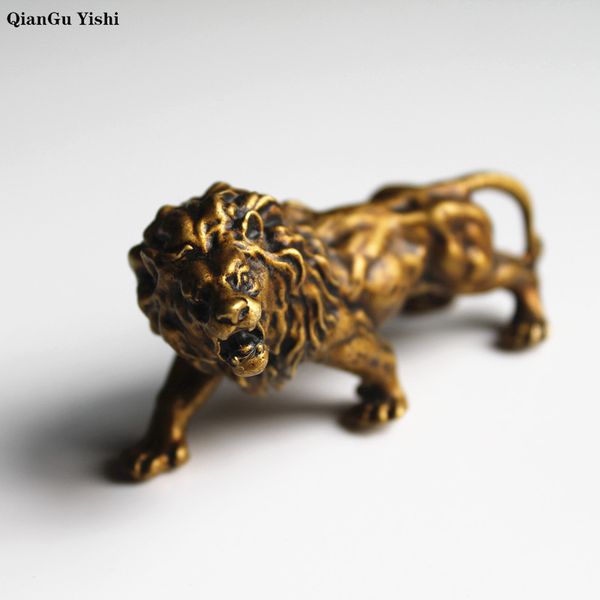 vintage brass lion king ornaments pure copper animal king keychains pendants charms pen holder desk decorations handmade craft, Silver
vintage brass lion king ornaments pure copper animal king keychains pendants charms pen holder desk decorations handmade craft, Silver