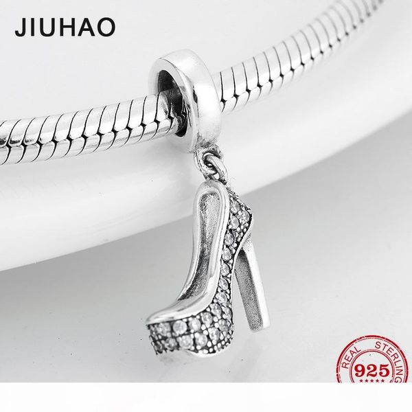 beautiful 925 sterling silver shining clear cz crystal high heels shape charm fit original designer charms bracelet jewelry, Bronze;silver 
beautiful 925 sterling silver shining clear cz crystal high heels shape charm fit original designer charms bracelet jewelry, Bronze;silver