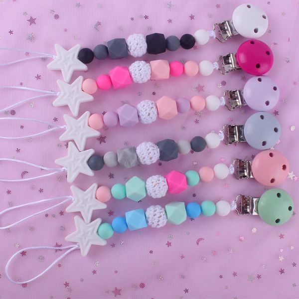 xcqgh baby feeding products pacifier chain clips holder for nipple wooden clip crochet silicone teether chain
xcqgh baby feeding products pacifier chain clips holder for nipple wooden clip crochet silicone teether chain