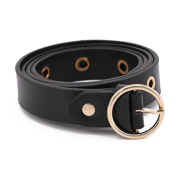 women belt gold round metal pin buckle circle belts female pu leather waist belt jeans pants strap, Black;brown
women belt gold round metal pin buckle circle belts female pu leather waist belt jeans pants strap, Black;brown