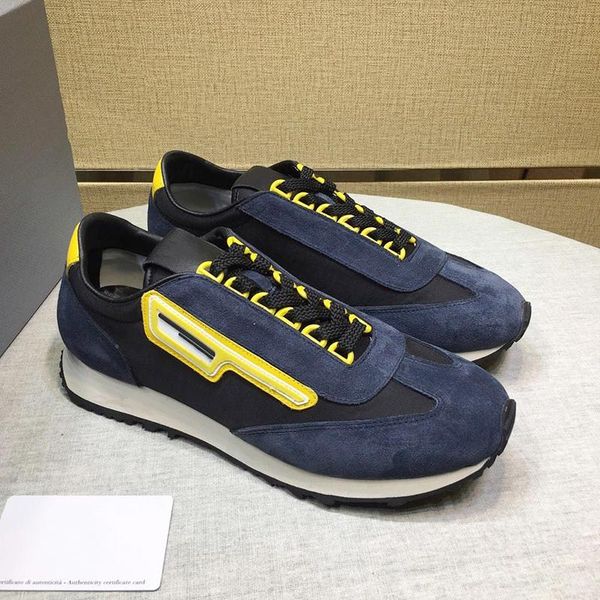 suede and nylon sneakers men 's shoes with origin box fashion vintage footwears comfortable sports low lace -up men shoes fast del, Black
suede and nylon sneakers men 's shoes with origin box fashion vintage footwears comfortable sports low lace -up men shoes fast del, Black