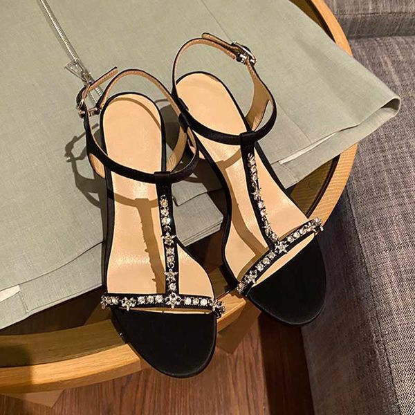 open toe buckle strap women sandals crystal med square heel summer leather shoes satin casual wear women dress shoes satin, Black
open toe buckle strap women sandals crystal med square heel summer leather shoes satin casual wear women dress shoes satin, Black
