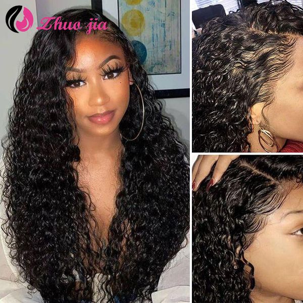 zhuo jia lace front human hair wig 13x6 water wave human hair wig 150 density brazilian pre-plucked with baby hair for women, Black
zhuo jia lace front human hair wig 13x6 water wave human hair wig 150 density brazilian pre-plucked with baby hair for women, Black