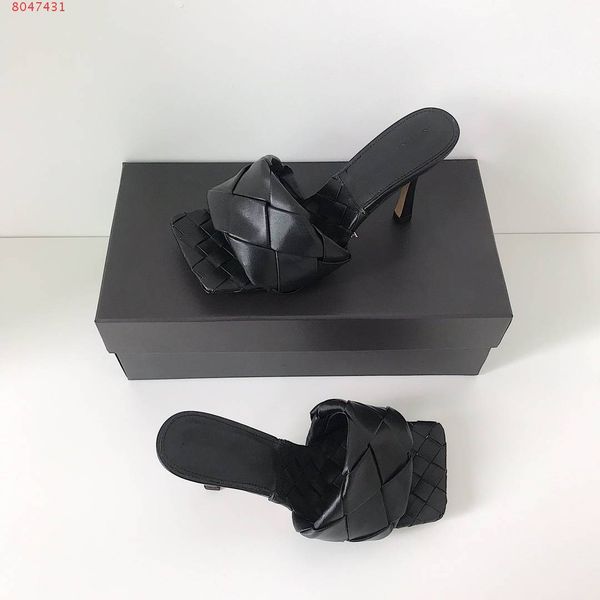 2020 latest real leather slippers women shoes square sole mules , open-toed woven high heel slipper soft nappa lido sandals ,9cm heel cs09, Black
2020 latest real leather slippers women shoes square sole mules , open-toed woven high heel slipper soft nappa lido sandals ,9cm heel cs09, Black