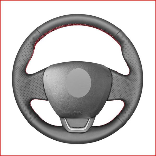 mewant black genuine leather car steering wheel cover for kaptur captur 2020-2020
mewant black genuine leather car steering wheel cover for kaptur captur 2020-2020