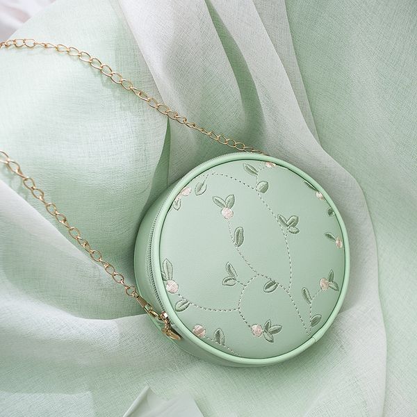 sweet women small round bag lace handbags pu leather women crossbody bags female chain embroidered flower small shoulder bag
sweet women small round bag lace handbags pu leather women crossbody bags female chain embroidered flower small shoulder bag