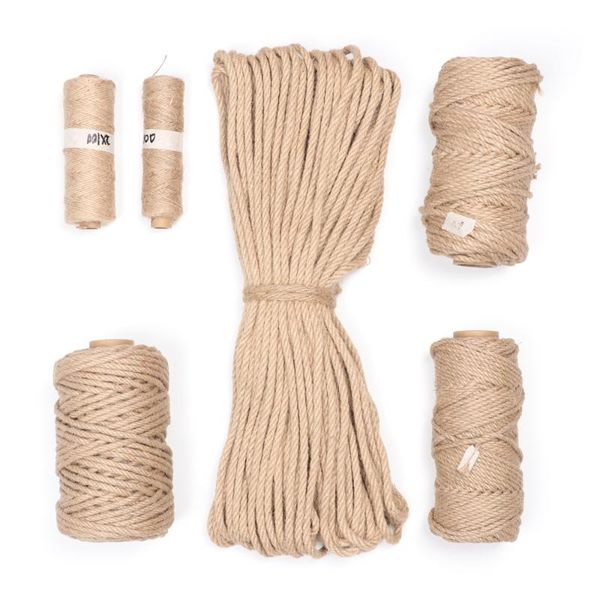 50~100m natural jute rope twited cord macrame string diy craft handmade decor pet scratching braided decking 1/2/4/5/6mm, Black;white
50~100m natural jute rope twited cord macrame string diy craft handmade decor pet scratching braided decking 1/2/4/5/6mm, Black;white
