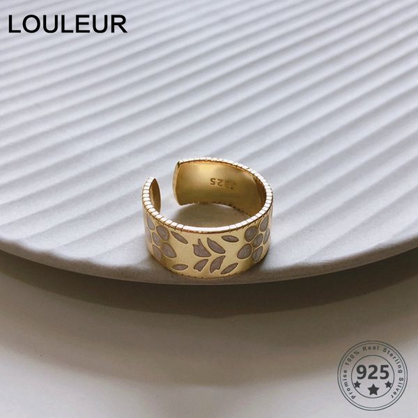 louleur 925 sterling silver flower gold ring resin printing big adjustable silver wide rings girls women fashion jewelry gifts, Golden;silver
louleur 925 sterling silver flower gold ring resin printing big adjustable silver wide rings girls women fashion jewelry gifts, Golden;silver