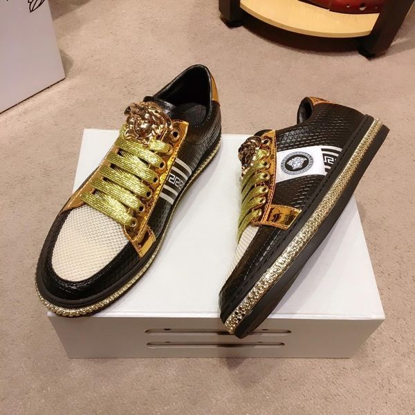 2020q high-end fashion men's printed letters comfortable casual shoes large size leather breathable outdoor sports shoes, size: 38-451, Black
2020q high-end fashion men's printed letters comfortable casual shoes large size leather breathable outdoor sports shoes, size: 38-451, Black