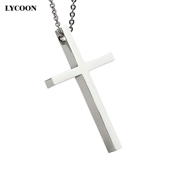 lycoon fashion cool rock metal stainless steel smooth big cross pendant necklaces for women or men never change color or fade, Silver
lycoon fashion cool rock metal stainless steel smooth big cross pendant necklaces for women or men never change color or fade, Silver