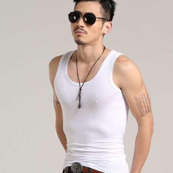 2020 men' stretch men' large size i-shaped tight summer new vest vest sports bodybuilding, White;black
2020 men' stretch men' large size i-shaped tight summer new vest vest sports bodybuilding, White;black