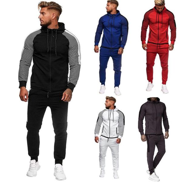 men 2 pieces sets tracksuit men autumn gradient zipper print sweatshirt pants sets sport suit tracksuitrunning clothes #gh, Black;blue
men 2 pieces sets tracksuit men autumn gradient zipper print sweatshirt pants sets sport suit tracksuitrunning clothes #gh, Black;blue