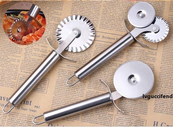 creative kitchen gadget pizza knife baking stainless steel roller knife single wheel / double wheel cake roller
creative kitchen gadget pizza knife baking stainless steel roller knife single wheel / double wheel cake roller