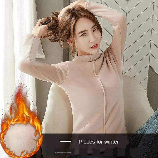 gold velvet t- women's half-height collar 2020 new korean style loose inner long sleeve base shirt t-shirt shirt, Black
gold velvet t- women's half-height collar 2020 new korean style loose inner long sleeve base shirt t-shirt shirt, Black