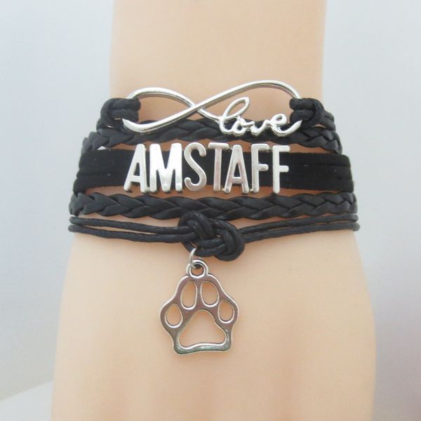 fashion infinity love amstaff bracelet dog pet paw charm bracelets bangles amstaff dog jewelry, Golden;silver
fashion infinity love amstaff bracelet dog pet paw charm bracelets bangles amstaff dog jewelry, Golden;silver