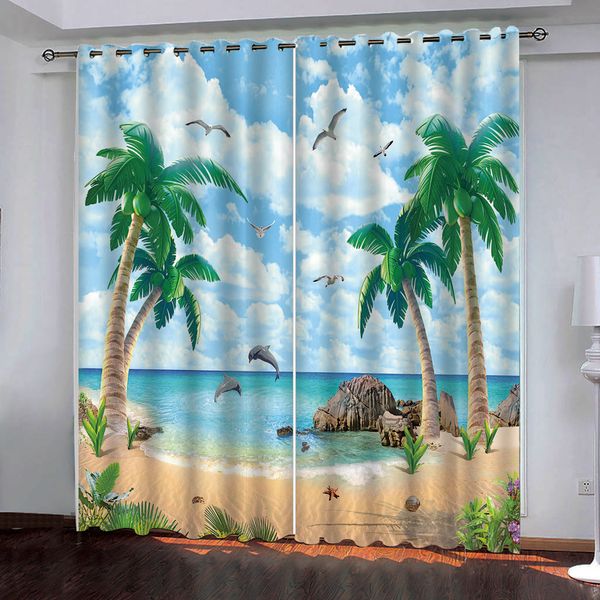 3d beautiful beach with coconut trees windows curtains for living room bedroom decorative kitchen curtain custom
3d beautiful beach with coconut trees windows curtains for living room bedroom decorative kitchen curtain custom